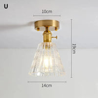 Lustre Vintage Japonais en Verre pour Balcon et Entrée - Élégance Authentique | Marco Lucetti U