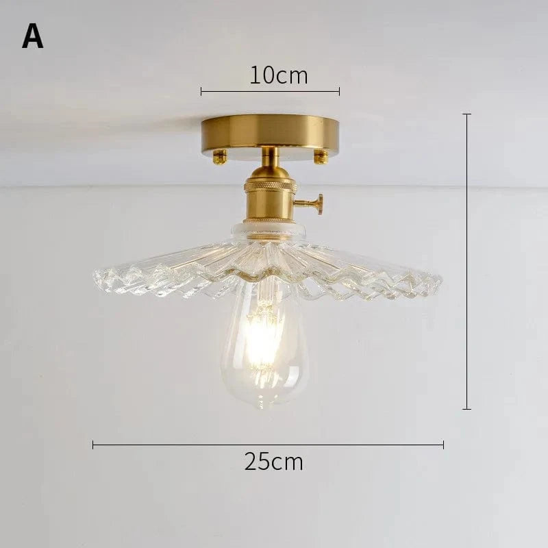 Lustre Vintage Japonais en Verre pour Balcon et Entrée - Élégance Authentique | Marco Lucetti UN