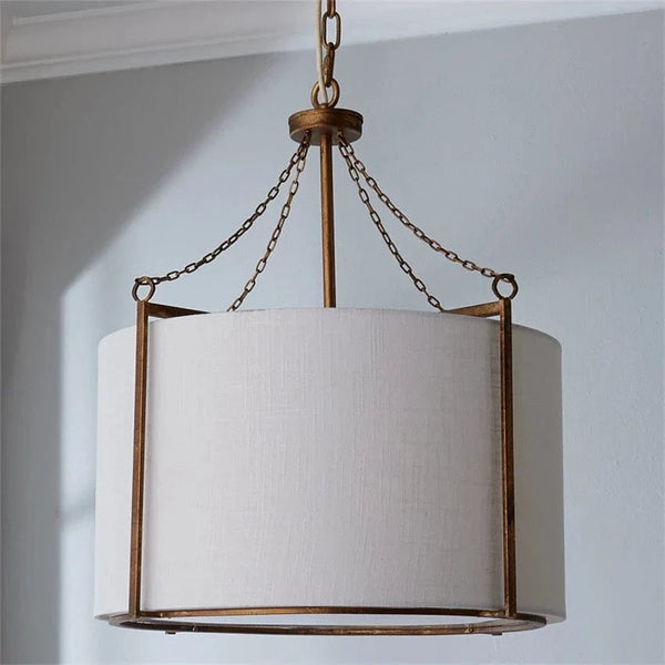 Lustre Vintage Lanterne en Tissu Ombre | Marco Lucetti