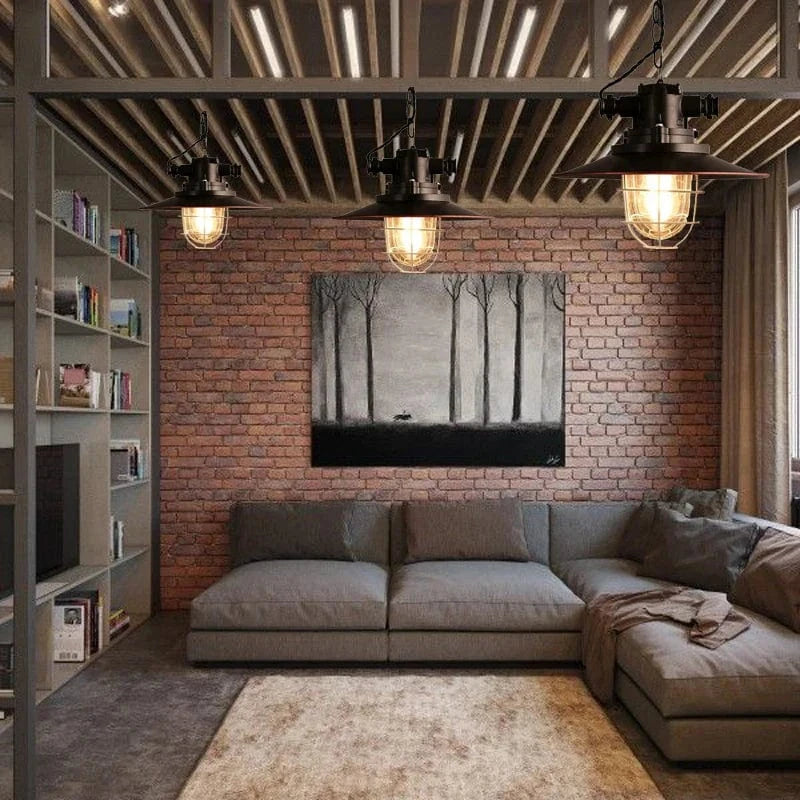 Lustre Vintage Loft Américain pour café, Pub, Bureau, Cuisine et Salle à Manger | Marco Lucetti