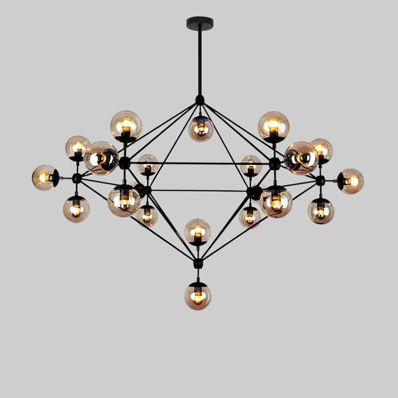 Lustre Vintage Loft avec Boules en Verre Ball | Marco Lucetti