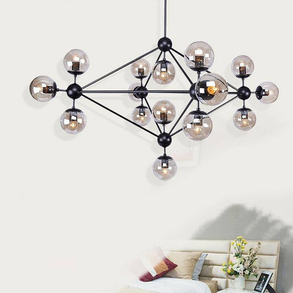 Lustre Vintage Loft avec Boules en Verre Ball | Marco Lucetti