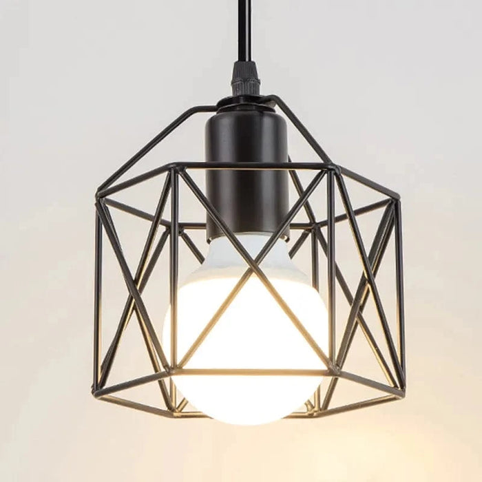 Lustre Vintage Loft Cage en Métal Suspension  Luminaire Intérieur | Marco Lucetti