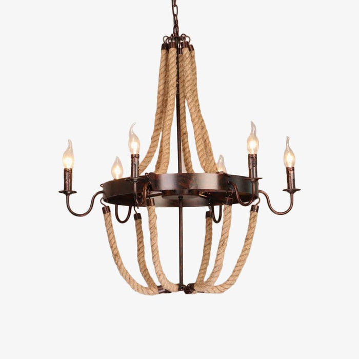 Lustre vintage Vechy Cordes et Fausses Bougies | Marco Lucetti