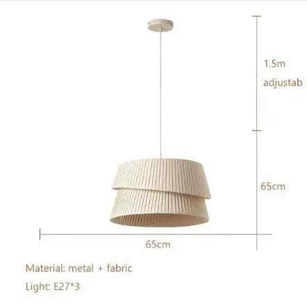 Lustre Wabi Sabi Crème Français Suspension LED pour Intérieur Minimaliste | Marco Lucetti