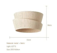 Lustre Wabi Sabi Crème Français Suspension LED pour Intérieur Minimaliste | Marco Lucetti D55CM / Blanc froid