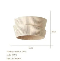 Lustre Wabi Sabi Crème Français Suspension LED pour Intérieur Minimaliste | Marco Lucetti D65CM / Blanc froid