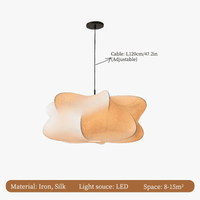 Lustre Wabi-Sabi en soie japonaise pour boutique de décoration intérieure | Marco Lucetti