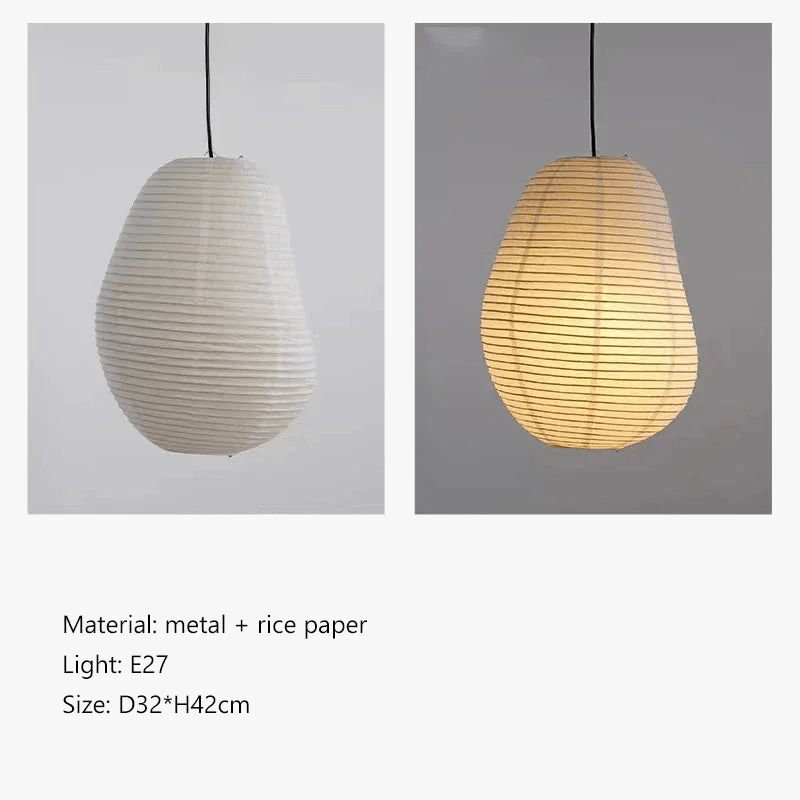 Lustre Wabi Sabi Isamu Noguchi LED - Style Japonais Décoratif | Marco Lucetti