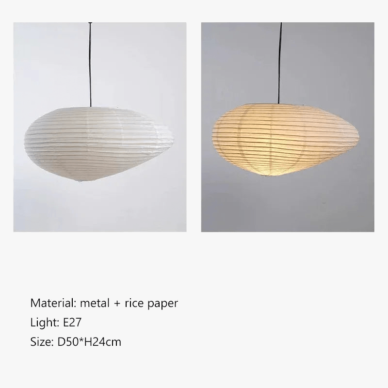 Lustre Wabi Sabi Isamu Noguchi LED - Style Japonais Décoratif | Marco Lucetti