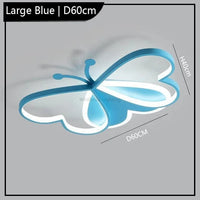 Lustre Winfordo LED Papillon 2024 avec Intensité Réglable pour Enfants | Marco Lucetti Grand Bleu / CHINE / Blanc froid 6000K