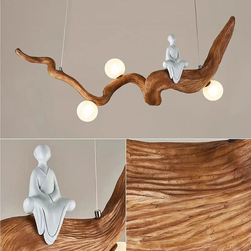 Lustre Zen Bois Branches Suspension | Marco Lucetti