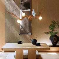 Lustre Zen Bois Branches Suspension | Marco Lucetti