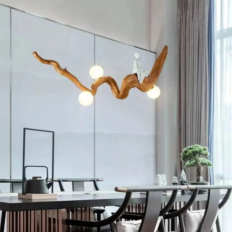 Lustre Zen Bois Branches Suspension | Marco Lucetti