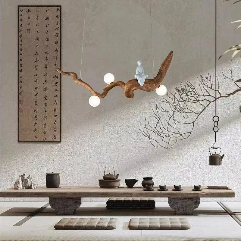 Lustre Zen Bois Branches Suspension | Marco Lucetti