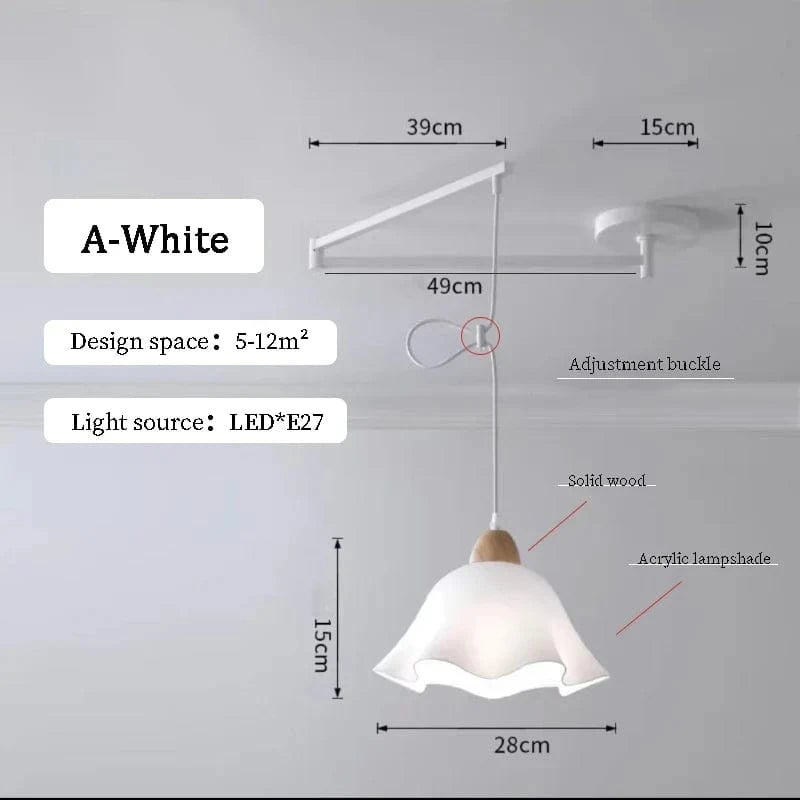 Lustres à bascule LED pour table à manger nordique | Marco Lucetti A blanc