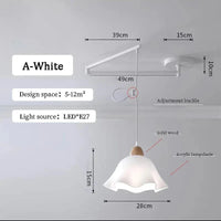 Lustres à bascule LED pour table à manger nordique | Marco Lucetti A blanc