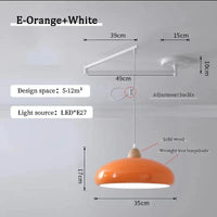 Lustres à bascule LED pour table à manger nordique | Marco Lucetti E Orange Blanc