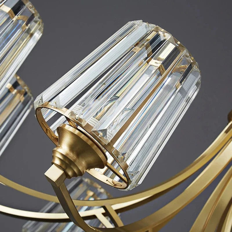  Lustres Cristal Cuivre Nordique Luxe LED pour Déco Intérieure | Marco Lucetti