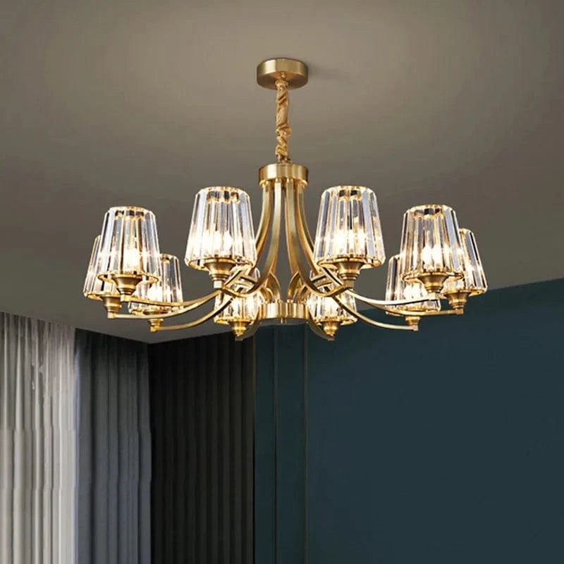  Lustres Cristal Cuivre Nordique Luxe LED pour Déco Intérieure | Marco Lucetti