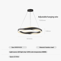 Lustres de cercle noir et or de luxe - Décoration de la maison : Suspension Circle Luxe | Marco Lucetti