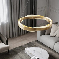 Lustres de cercle noir et or de luxe - Décoration de la maison : Suspension Circle Luxe | Marco Lucetti