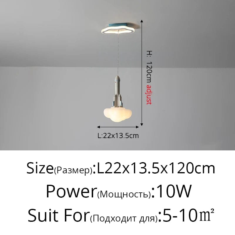 Lustres de chambre à coucher pour enfants avec trois têtes LED créatives | Marco Lucetti