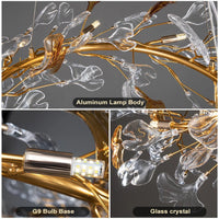 Lustre Nordique en Verre Émaillé : Suspension Luxueuse pour Hôtel, Salon et Chambre