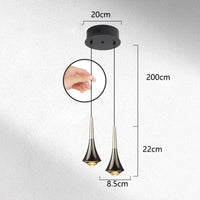 Lustres de décoration nordique pour illuminer votre salle à manger | Marco Lucetti A 2 têtes noir / Blanc froid