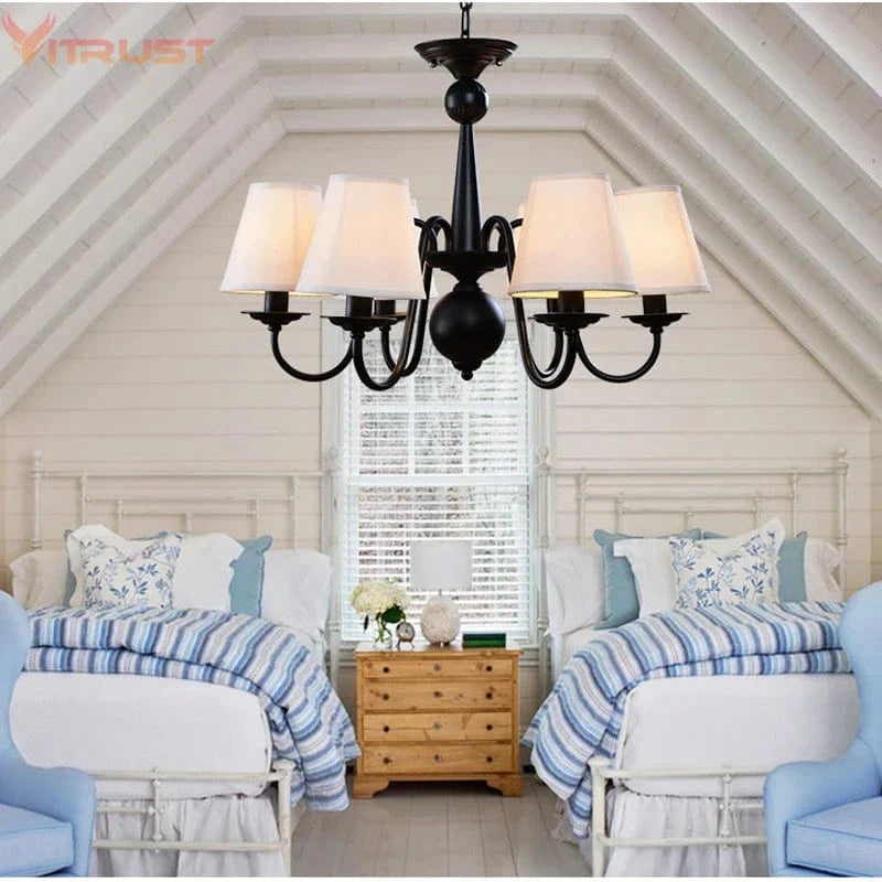 Lustres de mariage américains vintage pour cuisine, bar et café - Éclairage LED noir, blanc et bleu | Marco Lucetti