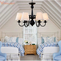 Lustres de mariage américains vintage pour cuisine, bar et café - Éclairage LED noir, blanc et bleu | Marco Lucetti