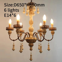 Lustres en bois du milieu du siècle: élégance intemporelle | Marco Lucetti D65 H80cm E14X6