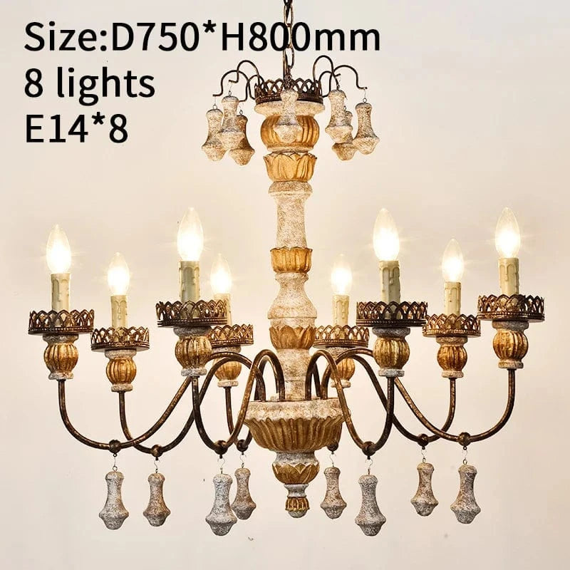 Lustres en bois du milieu du siècle: élégance intemporelle | Marco Lucetti D75 H80cm E14X8