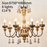 Lustres en bois du milieu du siècle: élégance intemporelle | Marco Lucetti D75 H80cm E14X8