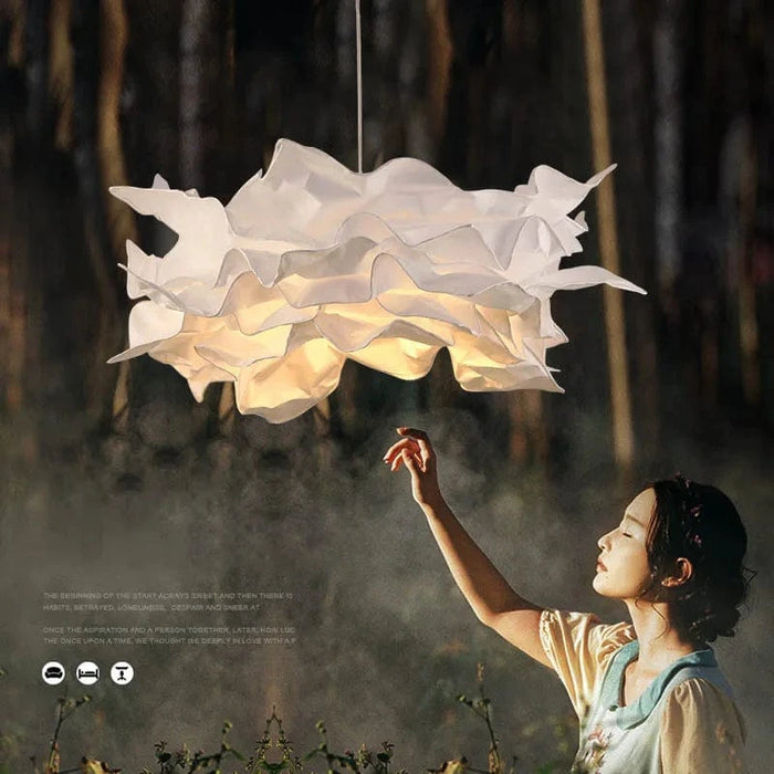 Lustres en papier blanc design fleur - Collection Blossom | Marco Lucetti
