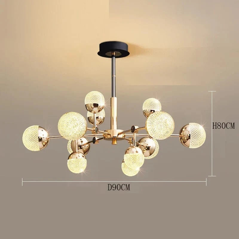 Lustres et lampes suspendues tendance pour un éclairage intérieur fantaisie | Marco Lucetti 12 têtes / Gradation à distance RC