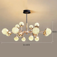 Lustres et lampes suspendues tendance pour un éclairage intérieur fantaisie | Marco Lucetti 16 têtes / Gradation à distance RC