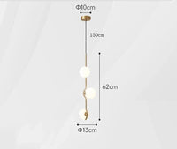 Lustres Fantaisie pour un Éclairage Intérieur Élégant - Lampes Suspendues Lumineuses pour Salon | Marco Lucetti 3 têtes en or / Blanc froid