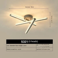  Lustres géométriques LED nordiques pour une décoration intérieure moderne | Marco Lucetti 3 têtes