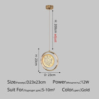 Lustres LED de Luxe | Marco Lucetti D23x23cm 12w