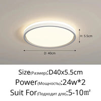 Lustres LED design pour une décoration intérieure moderne | Marco Lucetti Gris Rond 40CM / Luminosité variable