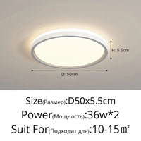 Lustres LED design pour une décoration intérieure moderne | Marco Lucetti Gris Rond 50CM / Luminosité variable