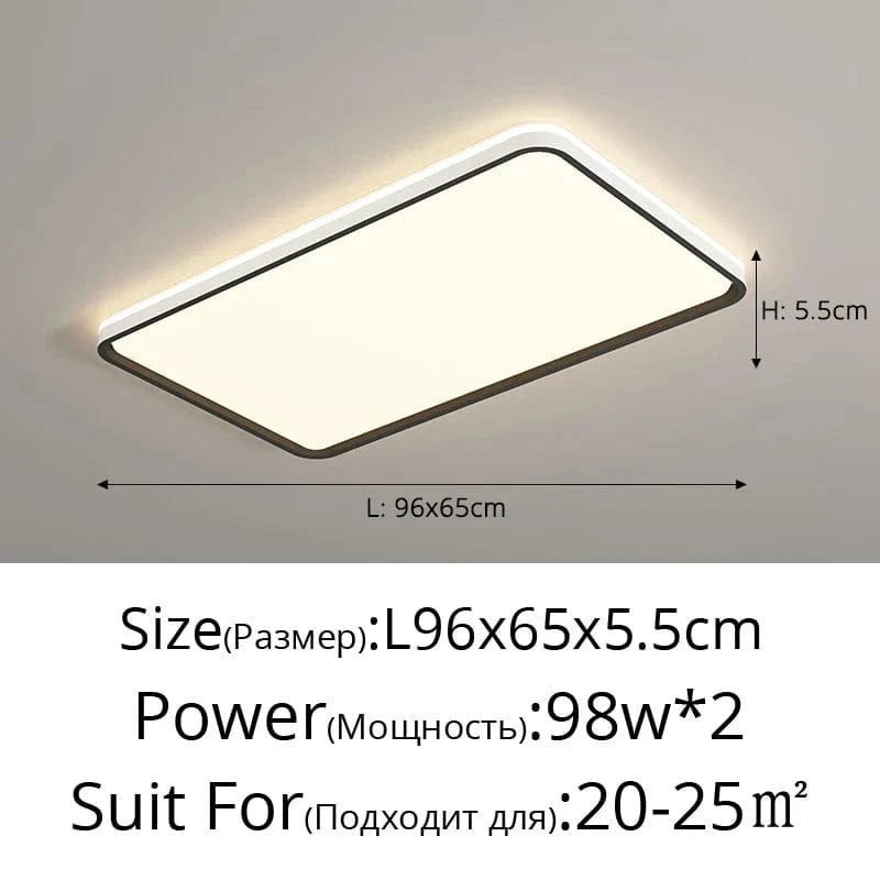 Lustres LED design pour une décoration intérieure moderne | Marco Lucetti Noir 96X65CM / Luminosité variable