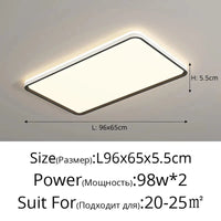 Lustres LED design pour une décoration intérieure moderne | Marco Lucetti Noir 96X65CM / Luminosité variable