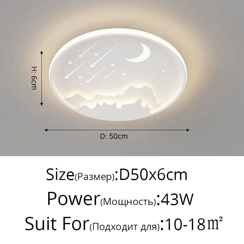 Lustres LED: Éclairage Intérieur Premium Pour Décoration de Maison | Marco Lucetti A blanc de 50 cm / Blanc froid, pas de télécommande