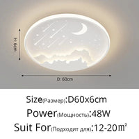 Lustres LED: Éclairage Intérieur Premium Pour Décoration de Maison | Marco Lucetti A blanc de 60 cm / Luminosité variable