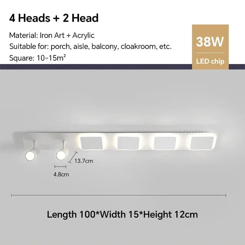 Lustres LED : Illuminez votre maison | Marco Lucetti Carré 100cm / Blanc chaud (pas de RC)