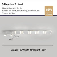 Lustres LED : Illuminez votre maison | Marco Lucetti Carré 120cm / Blanc chaud (pas de RC)