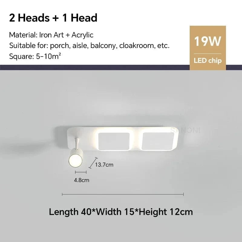 Lustres LED : Illuminez votre maison | Marco Lucetti Carré 40cm / Blanc chaud (pas de RC)