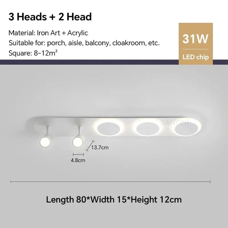 Lustres LED : Illuminez votre maison | Marco Lucetti Rond 80cm / Blanc chaud (pas de RC)